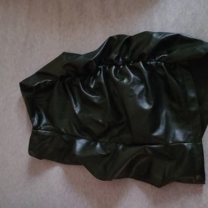 Vegan leather skirt